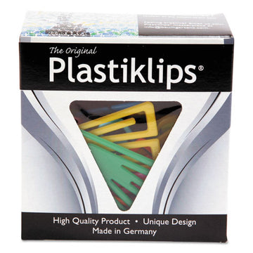 Baumgartens® Plastiklips Paper Clips, Extra Large, Assorted Colors, 50-box freeshipping - TVN Wholesale